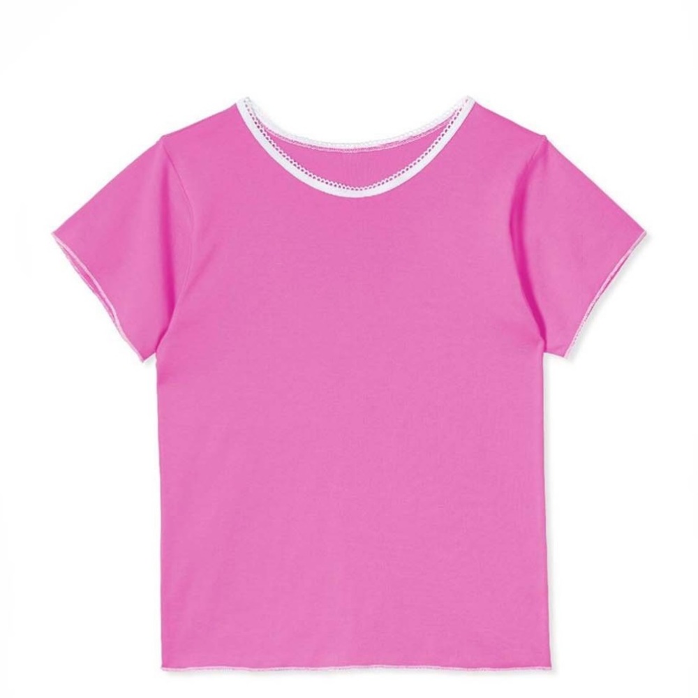 Pretties OG Baby Tee fuschia size small